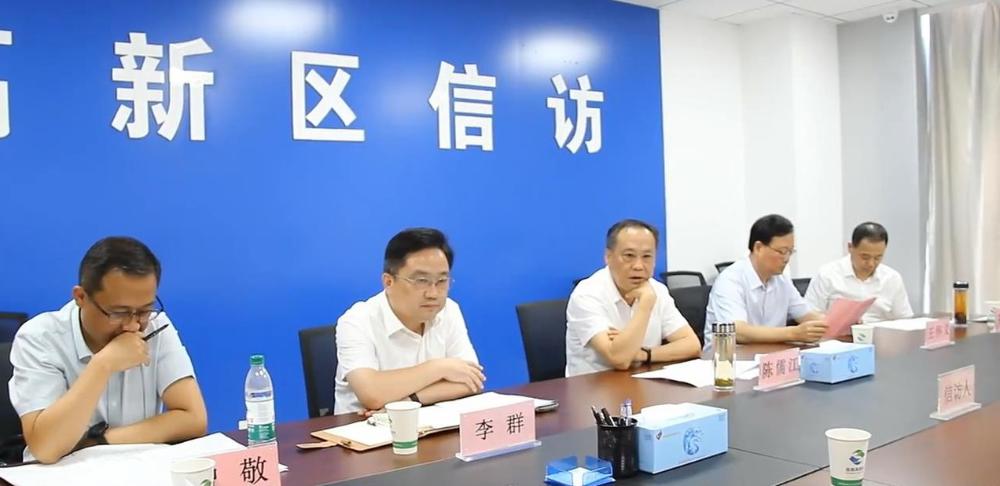 陈儒江在淮南高新区开展领导干部大接访活动